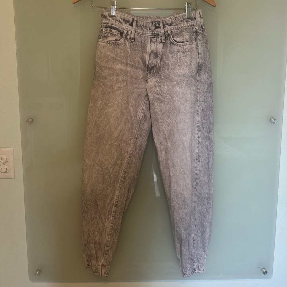 rag & bone Gray Acid Wash Miramar denim Joggers